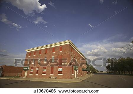 Stock Photograph - canada, milestone, saskatchewan, scenic, hotel, old. Fotosearch