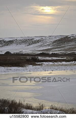 Stock Image - canada, winter, saskatchewan, scenic, day, gloomy. Fotosearch