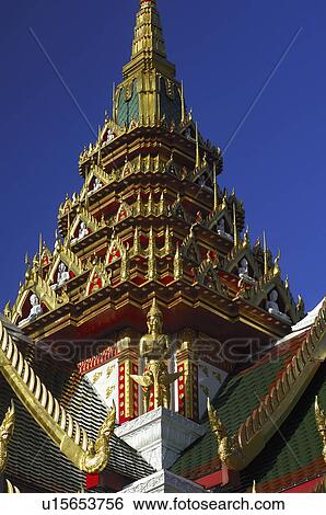 Stock Photograph - centre, temple, buddhist, srinagarindravararam, wat, thai. Fotosearch