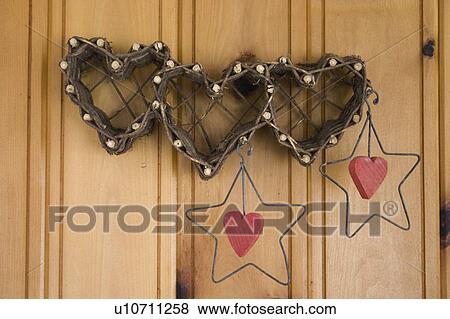 clitherall, heart, decor, wall, star, fanciful View Large Photo Image Stock Photo - clitherall, heart, decor, wall, star, fanciful. Fotosearch