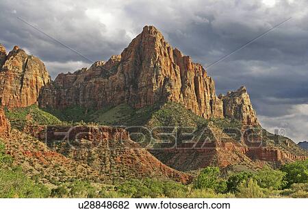 clouds, mt, thunder, storm, zion, watchman View Large Photo Image Stock Image - clouds, mt, thunder, storm, zion, watchman. Fotosearch