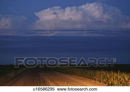 Stock Photography - clouds, saskatchewan, scenic, building, storrm. Fotosearch