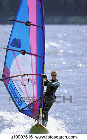 colorful, wind, sailboarding, columbia, county, river View Large Photo Image Stock Photograph - colorful, wind, sailboarding, columbia, county, river. Fotosearch