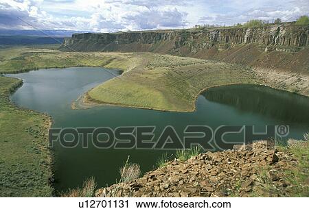 Stock Image - column, ancient, columns, quincy, wildlife, basalt. Fotosearch