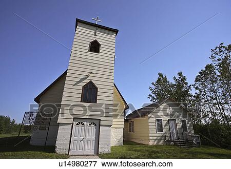 Stock Photo - country, saskatchewan, scenic, church, small. Fotosearch