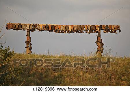 Stock Photograph - cowboy, saskatchewan, scenic, boots, collection. Fotosearch