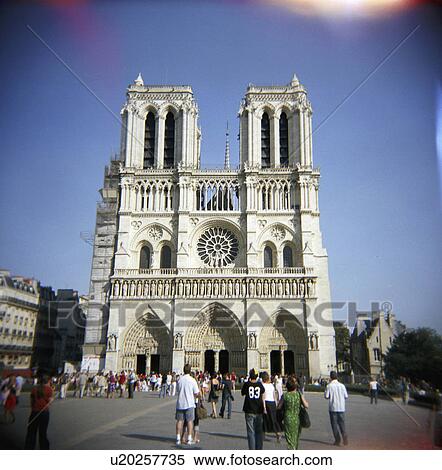 Stock Photography - dame, property, lifestyle, paris, cathedrale. Fotosearch