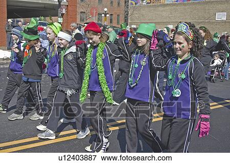 day, marching, patricks, saint, st, teens View Large Photo Image Stock Photo - day, marching, patricks, saint, st, teens. Fotosearch