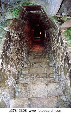 Stock Photo - down, itza, looking, hispanic, mexico, chichen. Fotosearch
