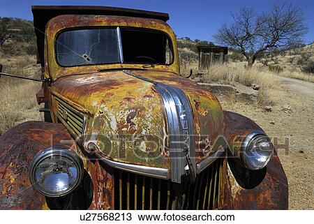 dump, decomposing, sits, truck, ford View Large Photo Image Stock Image - dump, decomposing, sits, truck, ford. Fotosearch
