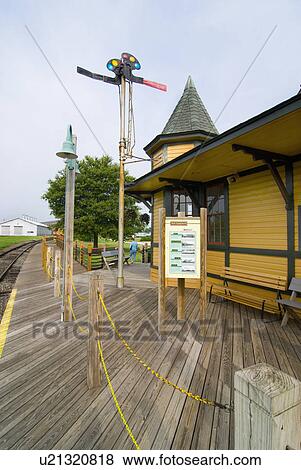 Stock Photo - endure, old, lasting, station, train, platform. Fotosearch
