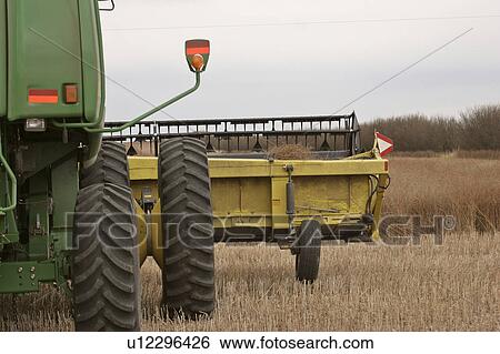 Stock Photograph - farm, rest, canada, saskatchewan, scenic, combine. Fotosearch