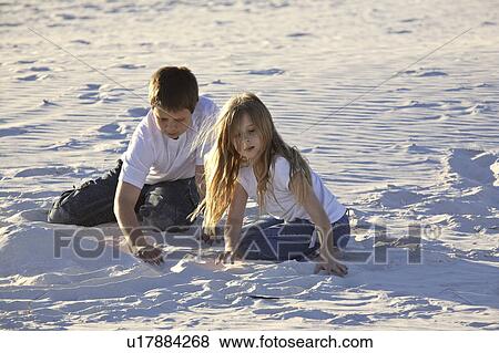 Stock Photo - florida, kids, scenic, beach, enjoying, children. Fotosearch