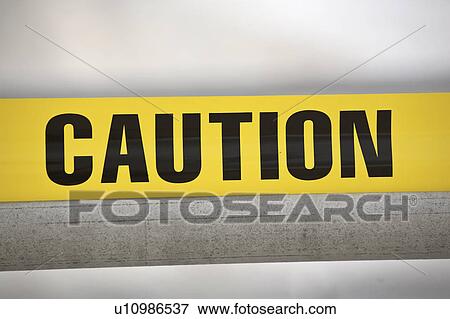Stock Photo - florida, sign, coast, gulf, pier, warning. Fotosearch