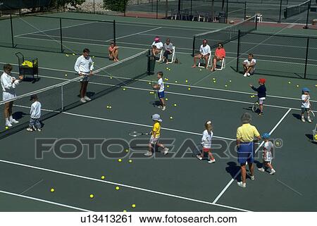 Stock Image - florida, tots, sarasota, beach, colony, tennis. Fotosearch