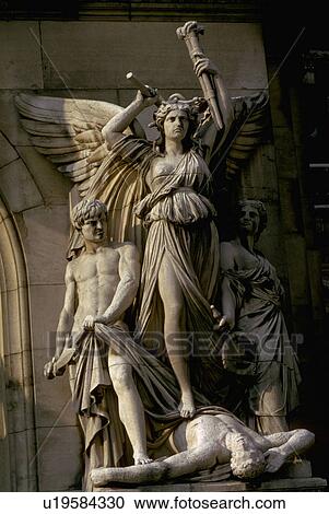 Stock Image - france, statues, paris, triomphe, arc, marble. Fotosearch