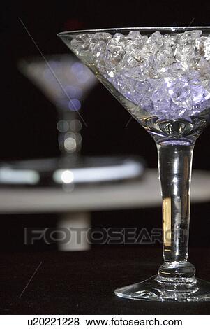 Stock Photo - glass, ice, glasses, martini, rock. Fotosearch