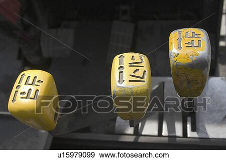 Stock Photo - grand, shifter, symbols, directional, levers, gear. Fotosearch