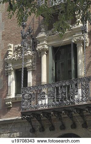 Stock Image - house, 1905, built, cadafalch, punxes. Fotosearch