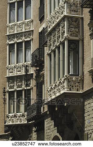 Stock Photo - house, 1905, built, cadafalch, punxes. Fotosearch