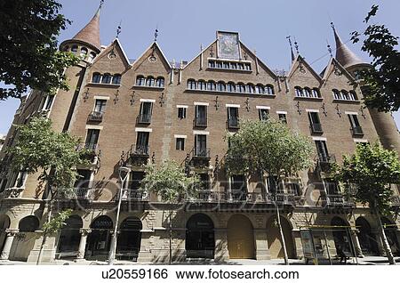 Stock Photograph - house, 1905, built, cadafalch, punxes. Fotosearch
