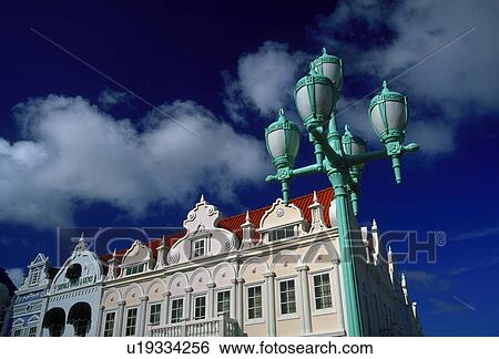 Stock Photograph - images, caribbean, buildings, colonial, dutch, aruba. Fotosearch