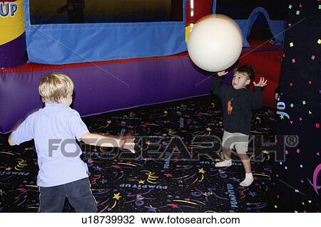 inflatable, bouncing, up, pump, ball, brothers View Large Photo Image Stock Image - inflatable, bouncing, up, pump, ball, brothers. Fotosearch