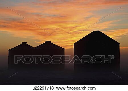 Stock Photo - lighting, clouds, sun, morning, predawn, reddish. Fotosearch