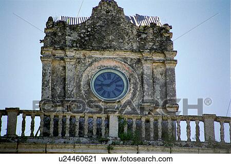 Stock Image - located, chemax, church, top, clock. Fotosearch