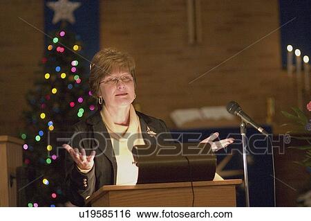 Stock Photograph - masonic, speaking, service, memorial, mothers, daughter. Fotosearch