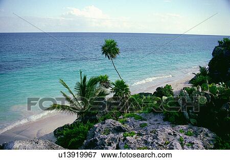 mexico, sea, tulum, ruin, top, caribbean View Large Photo Image Stock Photo - mexico, sea, tulum, ruin, top, caribbean. Fotosearch