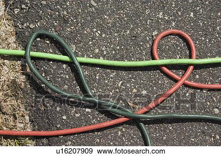Stock Photo - minnesota, entangled, paul, hoses, looped, colorful. Fotosearch