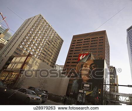 mural, downtown, lennon, john, calgary, buildings View Large Photo Image Stock Image - mural, downtown, lennon, john, calgary, buildings. Fotosearch