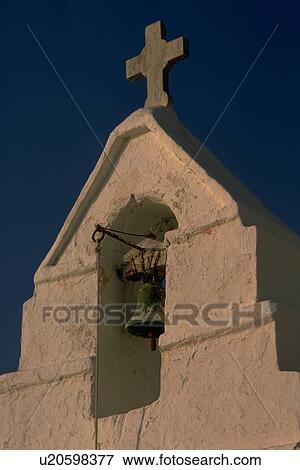 mykonos, bell, church, greek, tower, whitewashed View Large Photo Image Stock Photo - mykonos, bell, church, greek, tower, whitewashed. Fotosearch