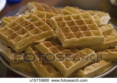 Stock Image - nmr, waffles, usa, minnesota, paul, plate. Fotosearch