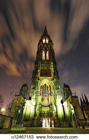 Stock Image - out, old, bombed, church, nikolai, remains. Fotosearch