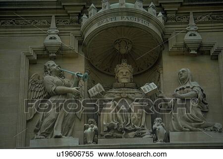 Stock Photography - oxford, detail, library, central, ornamentation, architectural. Fotosearch