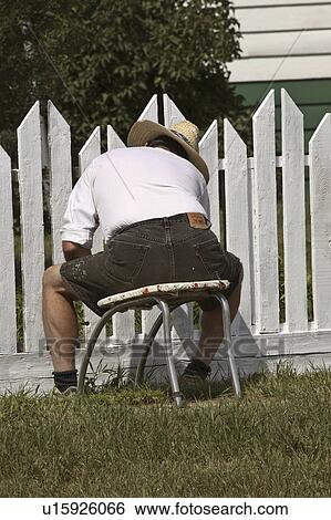 painting, scenic, courval, fence, male View Large Photo Image Stock Photograph - painting, scenic, courval, fence, male. Fotosearch