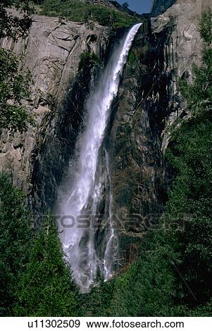 park, veil, national, yosemite, falls, bridal View Large Photo Image Stock Photo - park, veil, national, yosemite, falls, bridal. Fotosearch