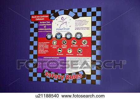 Stock Image - party, rules, inflatable, up, pump, safety. Fotosearch