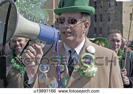 patricks, leader, saint, st, megaphone, clan View Large Photo Image Stock Photograph - patricks, leader, saint, st, megaphone, clan. Fotosearch