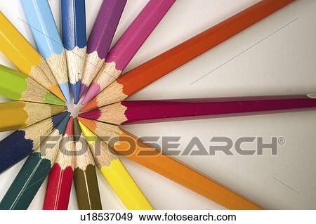 pattern, colored, symmetric, forming, pencils, brightly View Large Photo Image Stock Photo - pattern, colored, symmetric, forming, pencils, brightly. Fotosearch