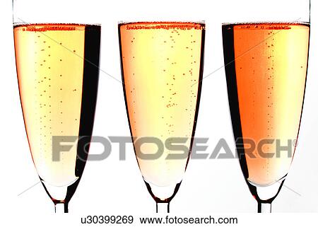 Stock Photo - pink, wine, glass, champagne, glasses. Fotosearch