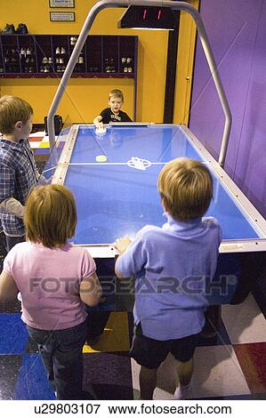 pump, kids, hockey, air, playing, children View Large Photo Image Stock Photo - pump, kids, hockey, air, playing, children. Fotosearch