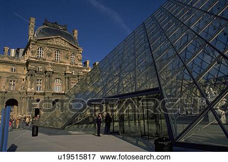 Stock Photo - pyramid, front, pei, designed, glass. Fotosearch