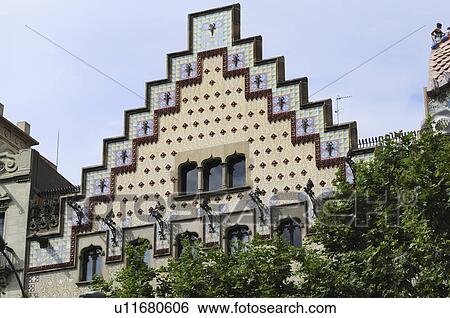 Stock Photograph - recreates, ametller, cadafalch, josep, house, casa. Fotosearch