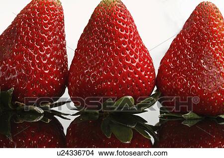 reflected, fruit, strawberry, glass, strawberries View Large Photo Image Picture - reflected, fruit, strawberry, glass, strawberries. Fotosearch