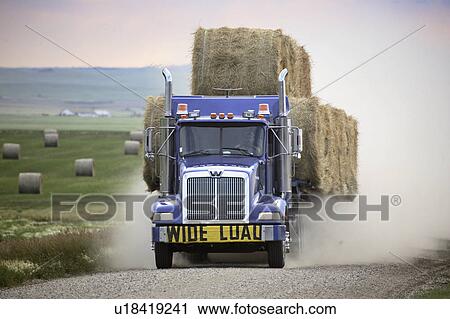 road, hauling, country, bales, hay, truck View Large Photo Image Stock Image - road, hauling, country, bales, hay, truck. Fotosearch