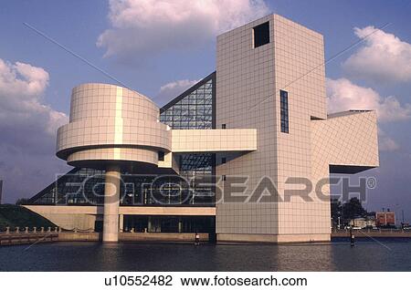 Stock Image - rock, architechture, ohio, cleveland, building, 1995. Fotosearch