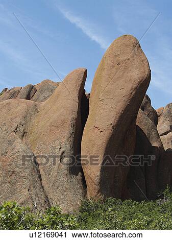 Stock Image - rock, park, roxborough, formation, red. Fotosearch